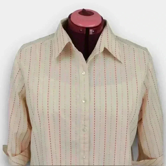 JESSICA‎ Plus ladies button down 3/4 sleeve shirt pink size 18W - Picture 5 of 9